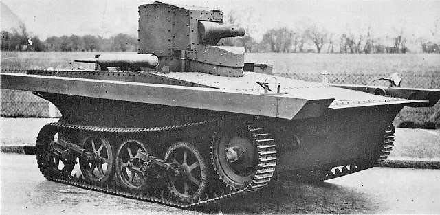 Vickecrs-Carden-Loyd amphibious tank